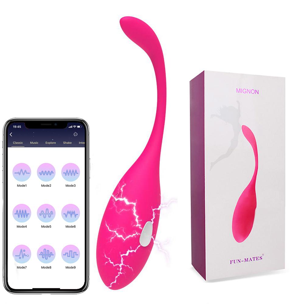 Electric Shock APP Vibrátory pro ženy Vaginální vajíčko Kegel Ball Vibrátor Bod G Anální dildo Vibrátor Sexuální hračky pro dospělé Ženy Sexshop