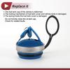 HEROFFIX Truck Lock Gas Cap for Scania Trucks 2 Keys Fuel Tank Cap No.2477313 Black Blue Silver Tone