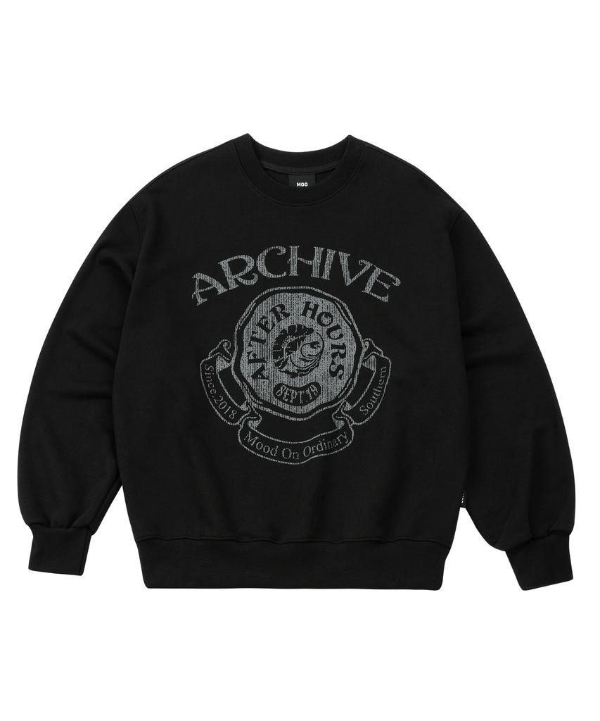 MOO Archive Balloon Over Sweatshirt - Black