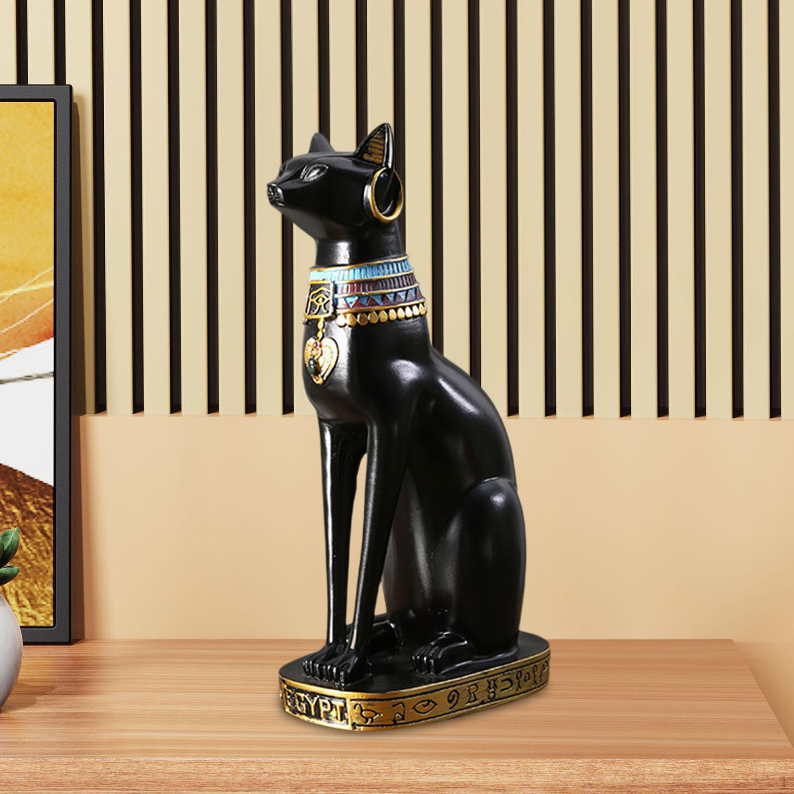 

Египетская статуэтка кошки Бастет для декора домашнего офиса 10.5x16x30.5cm