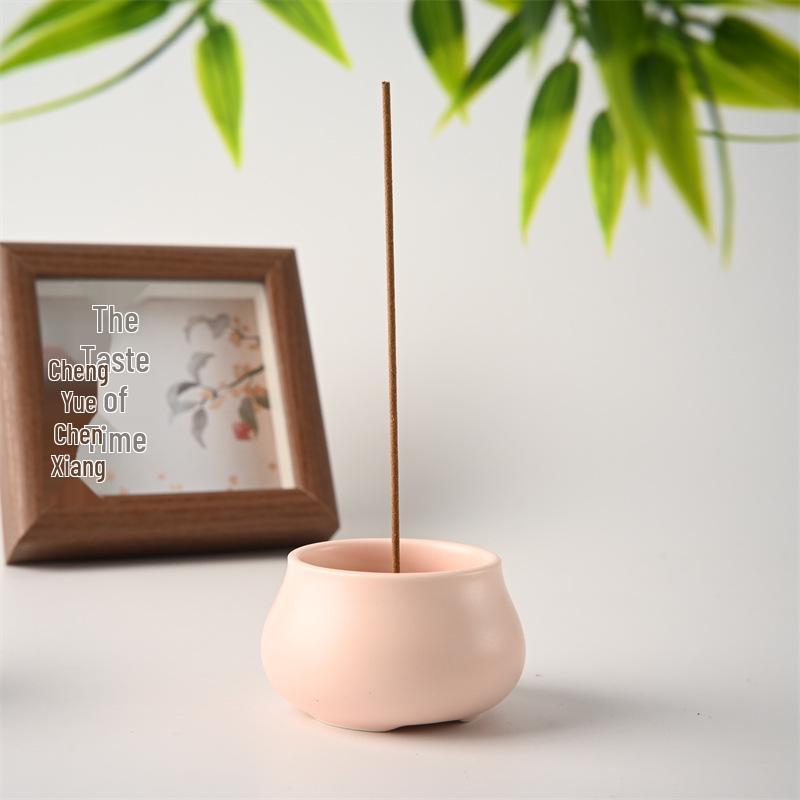 Handmade Japanese Zen Ceramic Incense Burner - Small, Ideal for Sandalwood & Agarwood Aromatherapy or Tea Ceremony