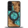 Bewood Unique case for Samsung Galaxy S24 - Turquoise with MagSafe