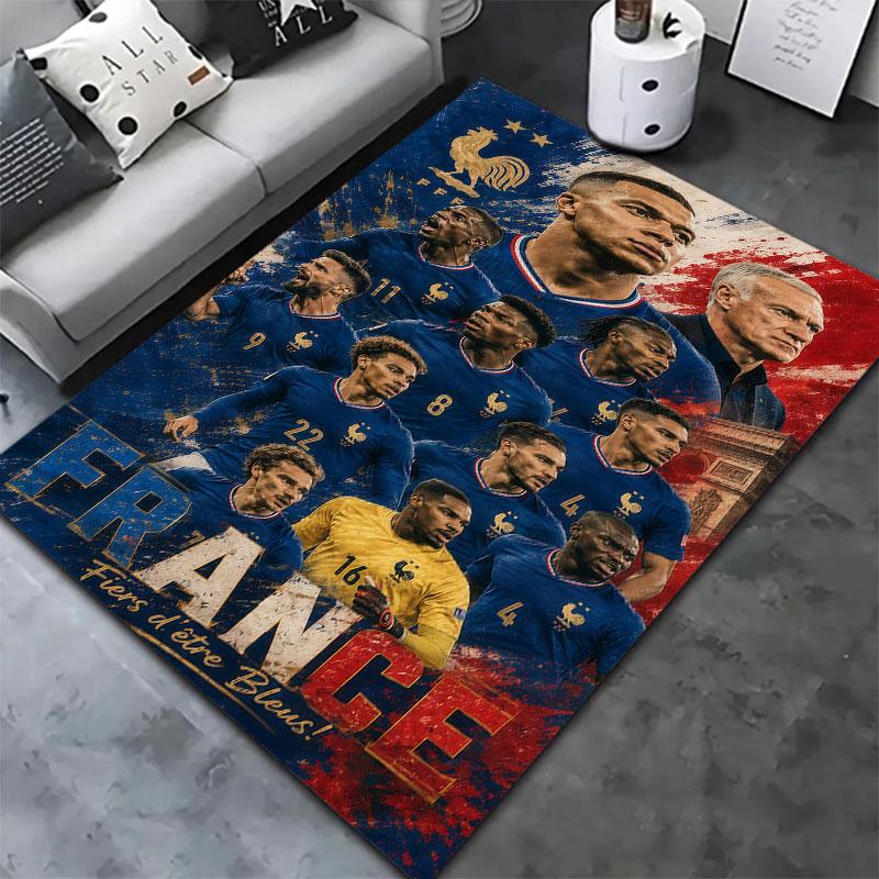 France National Football Team Carpet Rug for Living Room Bedroom Home Sofa Decoration,Kids play Non-slip Floor Mat