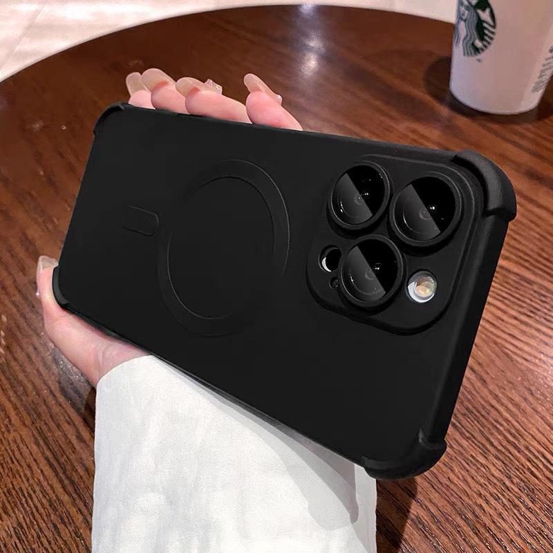 iPhone 15 Pro Max Liquid Skin Frosted Anti-Fall Magnetic Case for Apple 14