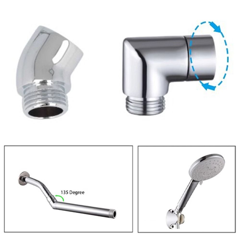 G1/2 Connection Shower Head Elbow Adapter 90° 135° Angle Angle Elbow Adapter Bathroom Use