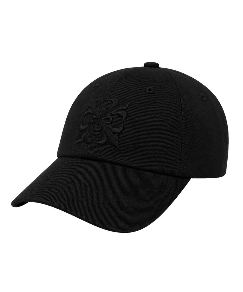 LANARCHIVE [8016] Cross Logo Ball Cap - Black