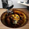 1pc Lion Head Ornament Chair Carpet for Office, Soft Comfortable Mat For Office, Living Room, Bedroom, Machine Washable Carpet Yy251112138