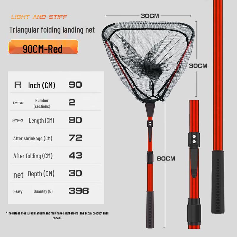 Foldable Integrated Fishing Landing Net Set