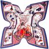 130cm New Butterfly Design Bandana Fashion Brand Scarf 100% Silk Square Scarf Shawl Women Kerchief Scarves For Ladies