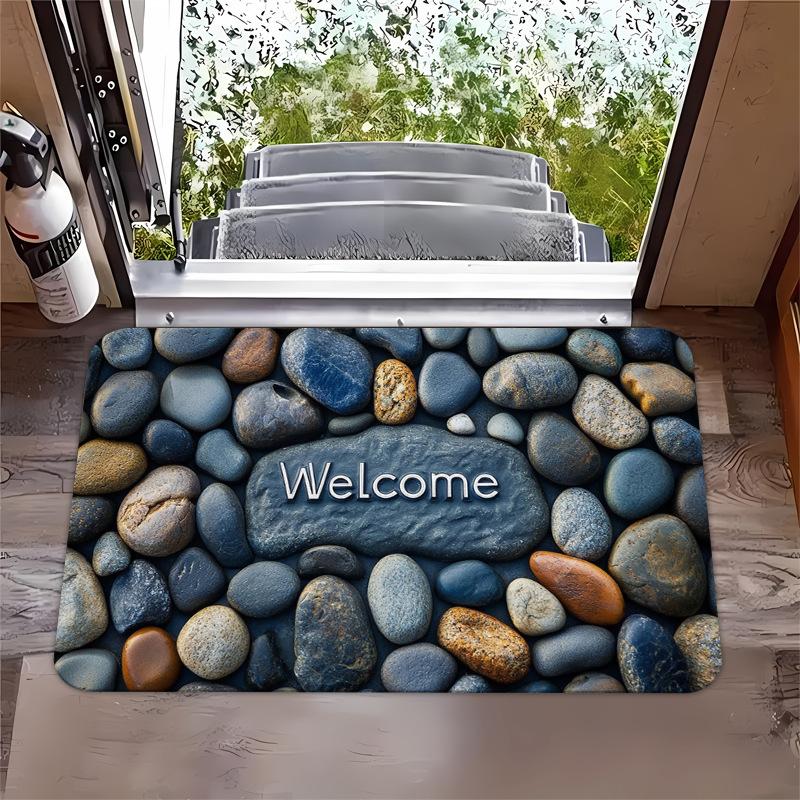 Nordic Door Diatom Mud Floor Mat 3D Three-Dimensional Vision Carpet Kitchen Oil Absorption Non-Slip Easy To Take Care Of Floor Mat 50*80cm