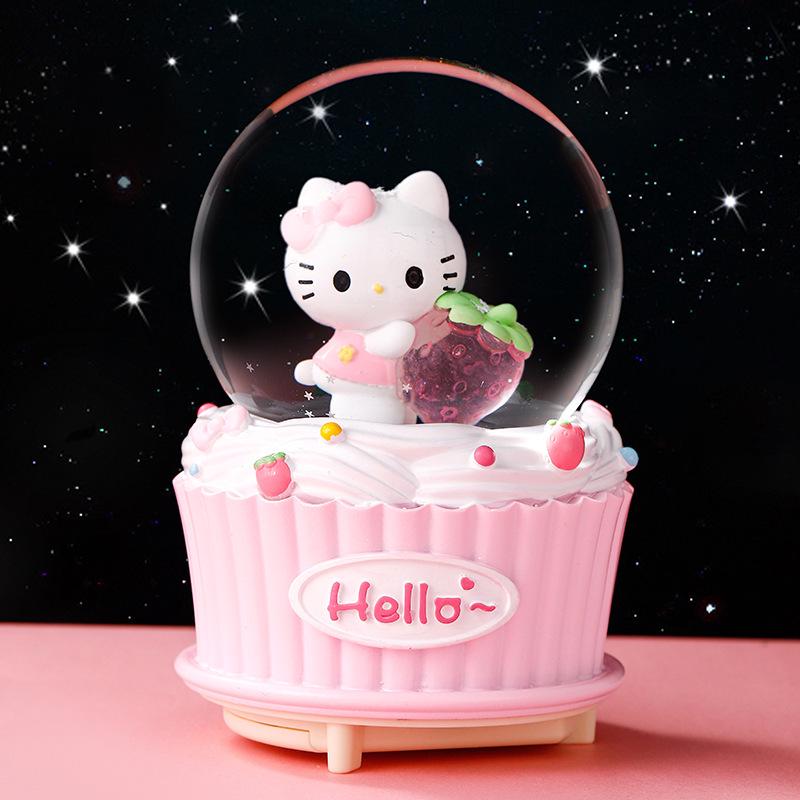 Dreamy Unicorn Crystal Ball Luminous Music Box - Snowflake Gift for Best Friend, Creative Qixi Present