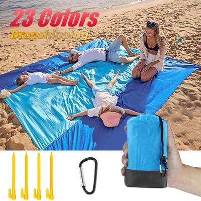 2024 Oversized Beach Mat Sand Free Beach Towel Outdoor Travel Camping Beach Blanket Home Decor Rugs Portable Foldable Picnic Mat