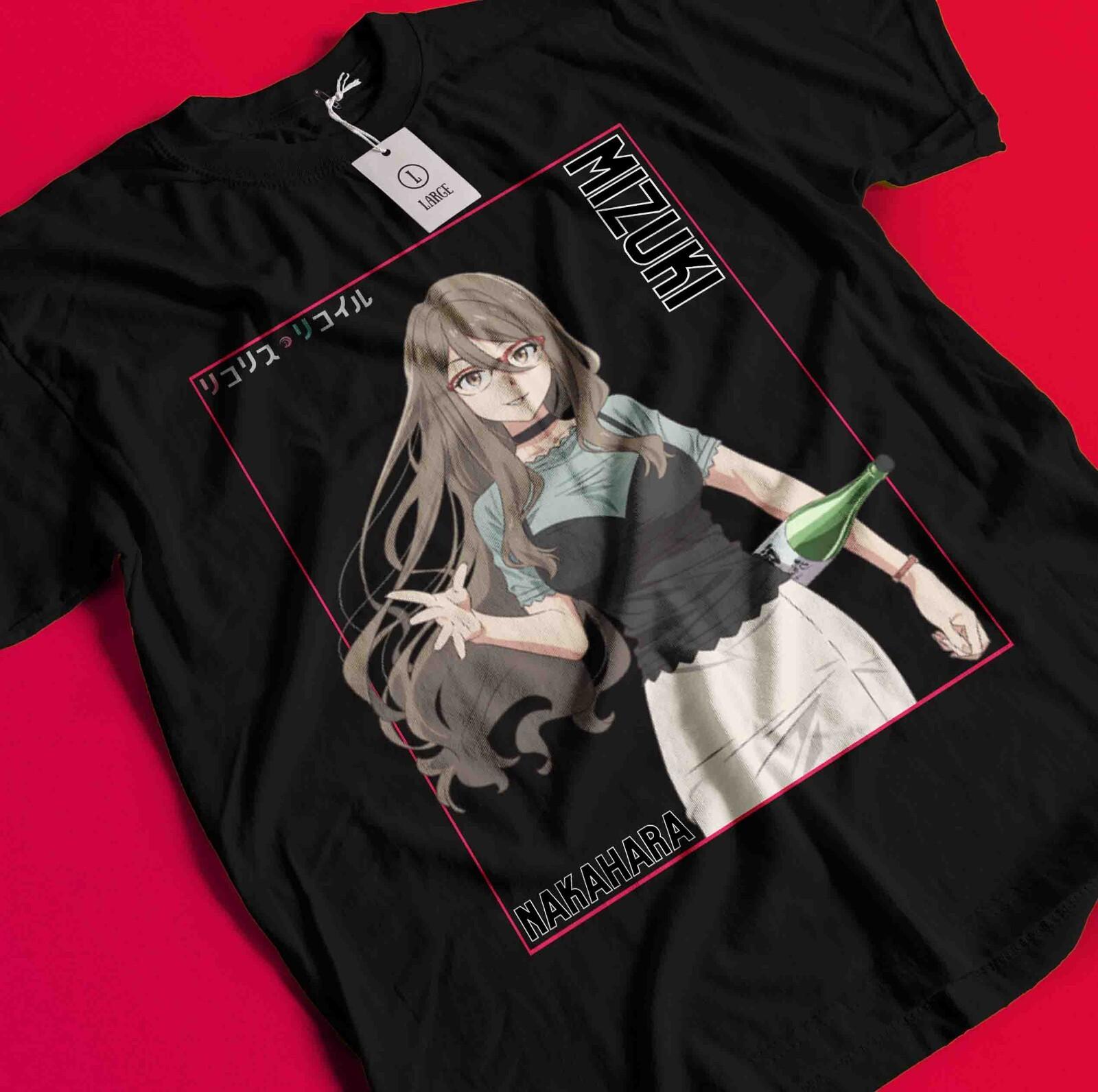 

Рубашка Lycoris Recoil Футболка Chisato Футболка Kurumi Футболка Mizuki Takina Majima Mika AA247 2XL