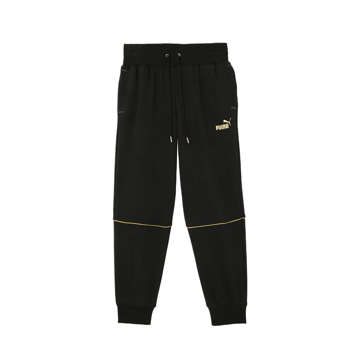 Puma Mid Rise Drawstring Windproof Cuffed Knit Sports Pants Women bottoms 686066-01 S