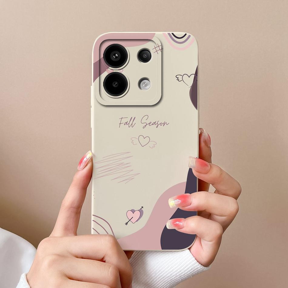 For Poco X6 Pro Case Stylish Soft Liquid Silicone Camera Protection Phone Back Cover For Poco X6pro X 6 Pro Protector Funda Capa