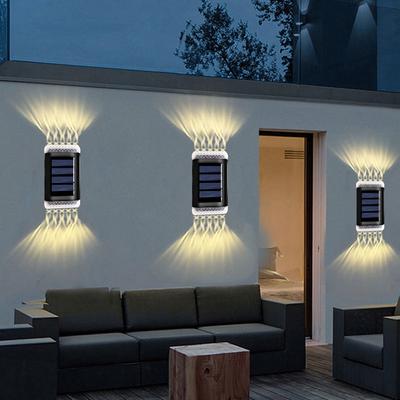 LED Solar Wall Light Outdoor Waterproof Solar Lamp Fence Deck Garden Patio Pathway Stair Street Landscape Balcony Decoration