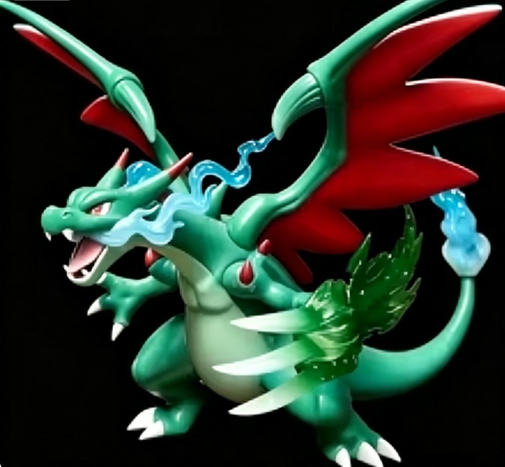 Joylode Toy Mega Charizard Figure Anime Dragon Pvc Statue Collectible Dragon Model Desktop Decoration For Adult Collectors Gifts