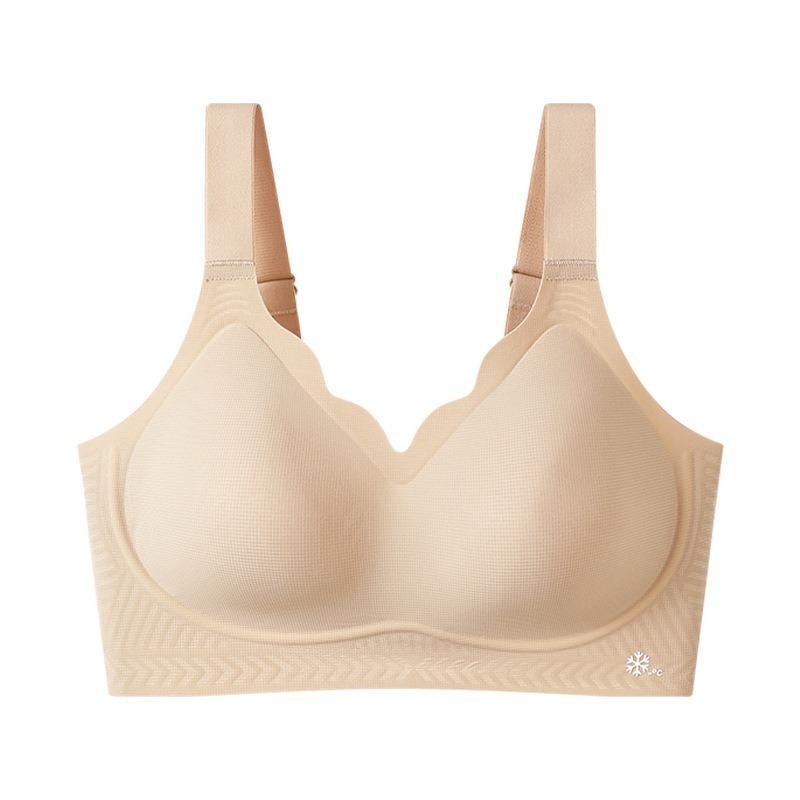 Women S Seamless Soft Support Thin Breathable Push Up Non Wired Bra