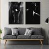 Black and White Horse Oil Painting Wall Decoration Art Animal Horse Modern Poster Living Room Bedroom Decoration