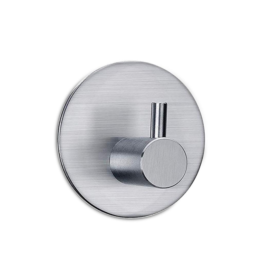 

Stainless Steel Robe Hook Bathroom Bedroom Wall Hat Hanger Space-Saving Shower Organizer Household Indoor Hooks Dorm