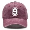 Numbers 0 to 9 Print Unisex Baseball Cap Cap For Man Lightweight Non-Stretch Fabric Adjustable Baseball Caps One Size Fits All