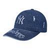 MLB Cotton Baseball Caps Unisex Marine Blue Fashion 3ACPV195N-50NYL