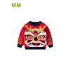 Spring and Autumn Dragon Year Boy's Knitted Sweater Children Red Sweater Baby National Style Pullover Clothes Girl Sweater