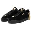 New Puma Suede Black Gold Metallic 398306-01