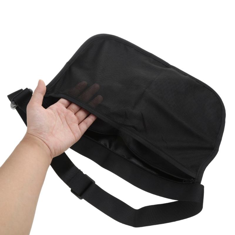 Tennis Ball Holder Pickleball Ball Wasit Pouch Large Capacity Zipper Tennis Ball Carrying Bag Travel Pocket Durable