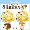 Colorful Safari Theme Party Decorations With 23/25 Pcs Jungle Animal Balloons To Enhance Your Birthday Atmosphere