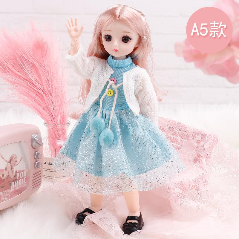 Princess Dress Up 23 Joint 3D Real Eye Doll