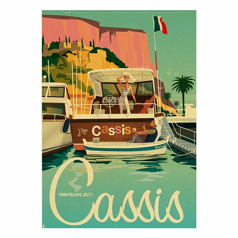 Vintage Travel Cities Metal Plaque Signs  Italy Japan Thailand Tahiti Landscapes  Retro Poster Art for Home Bar Pub Club Deco