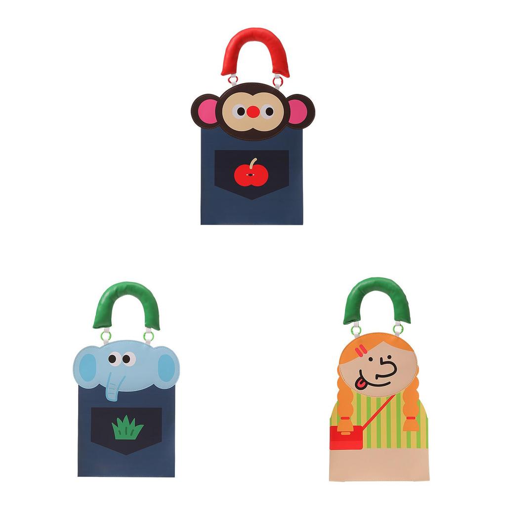 Pu Cartoon Animal Tissue Holder With Multifunctional Storage For Car And Home Use