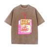 Cute Silly Goose Juice Box Print Washed Purple Y2K Aesthetic Women T-shirt