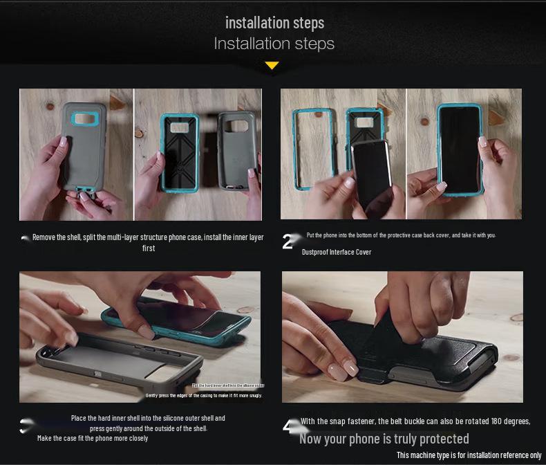 Redmi Note 13 Pro & POCO M6 Pro Anti-Drop Full-Coverage Protective Phone Case