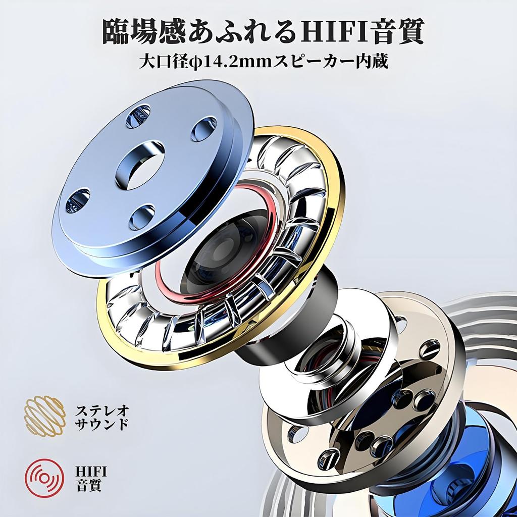 Oblivi Open-Ear Earphones, Wired 3.5mm, with Mic, Ear-Hook, Answering Calls, Volume Control, for Sports and Desk Work