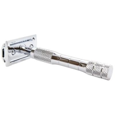 Yaqi Chromfarbenes Nassrasur-Doppelklingen-Sicherheitsrasierer-Geschenk Edelstahlrasierer