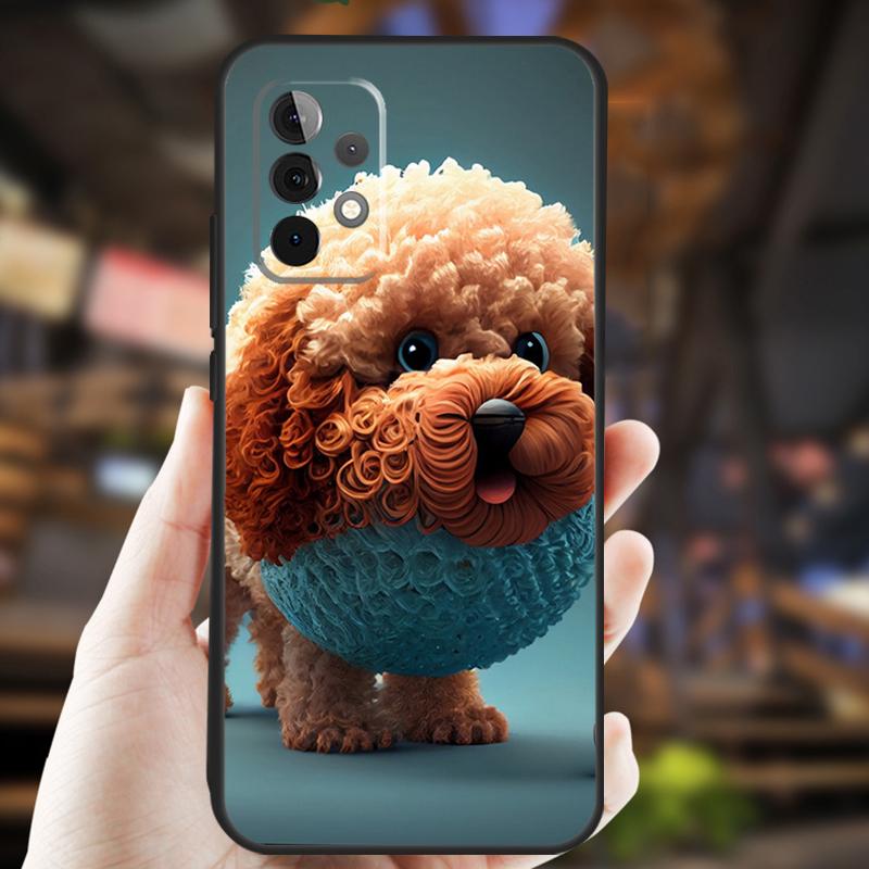 Poodle Dog For Samsung Galaxy A53 A33 A13 A52 A32 A12 A50 A31 A51 A71 A52S A54 A34 A24 A14 Phone Case