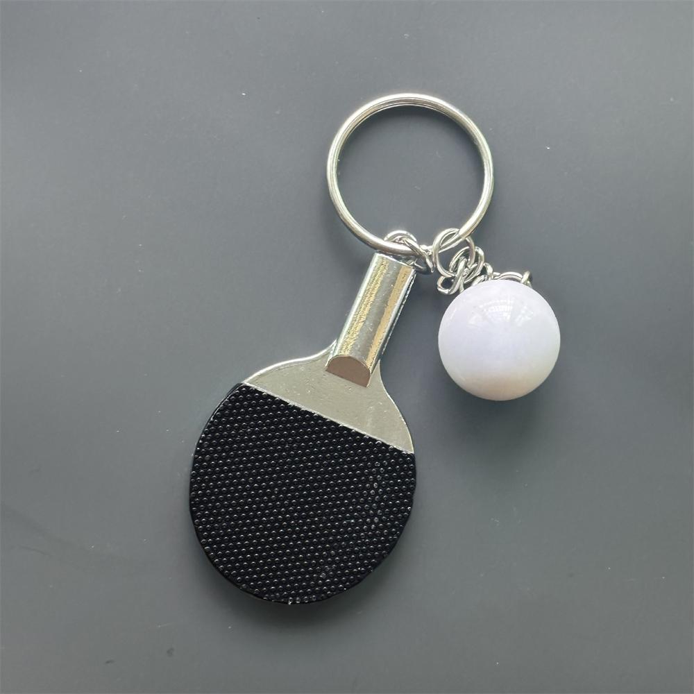 Mini Sports Racket Keychain Tennis Badminton Table Tennis Paddle Keyring Sports Souvenir Backpack Pendant Gift for Sports Lovers 4