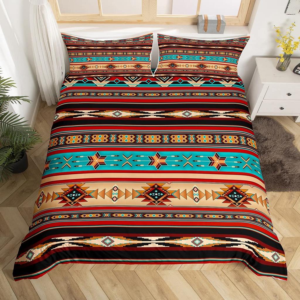 Comforter Sun And Moon Printed Bedding Set Bohemian Tribal For Kids Adults Boho Exotic Comforter Bedroom