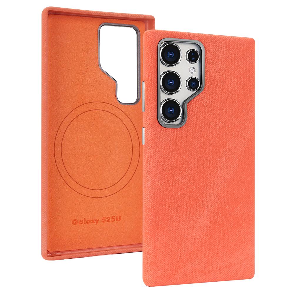 Vietao Microfiber Cell Phone Case S24U S25U Phone Cover For Samsung S26 Ultra With Magnetic Wireless Charging, Metal Camera Lens