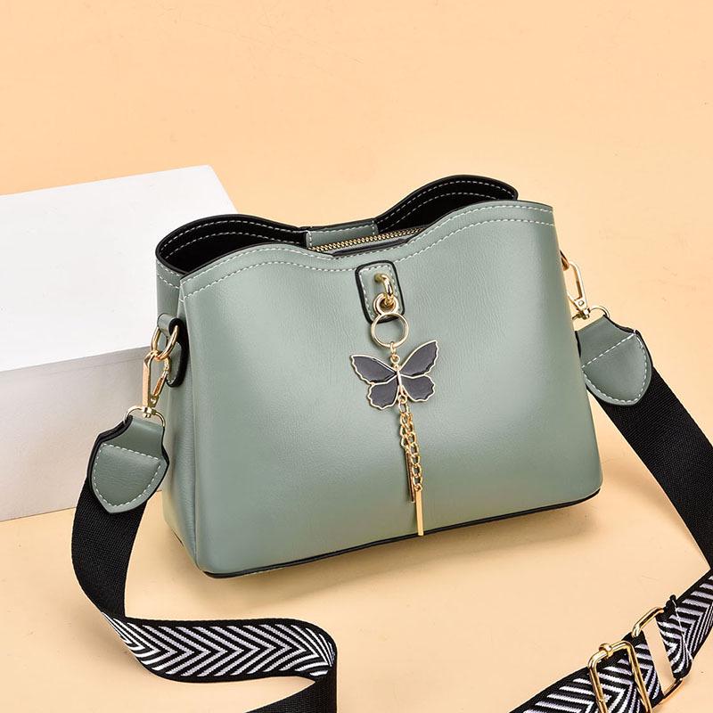 Women's 2026 Multi-Compartment Large Capacity Bucket Shoulder & Messenger Bag