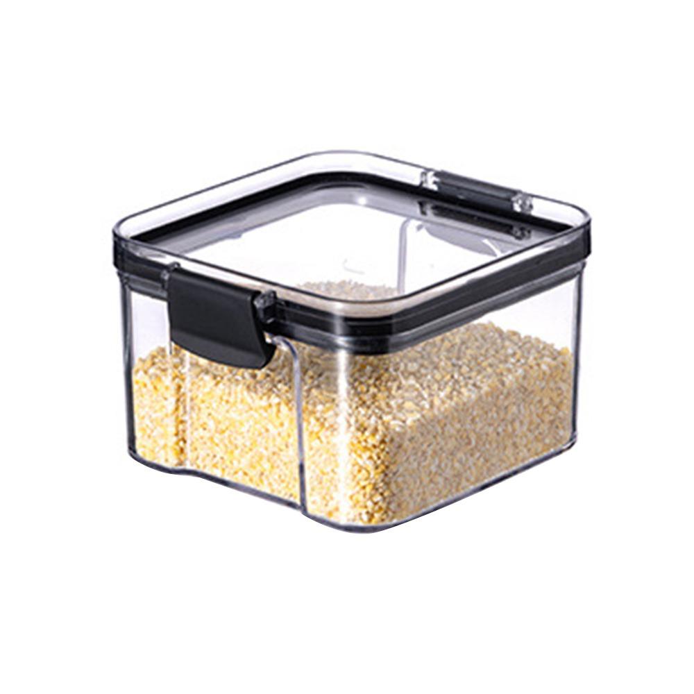 Transparent Food Storage Container Stackable Cereal Storage Box Kitchen Storage S