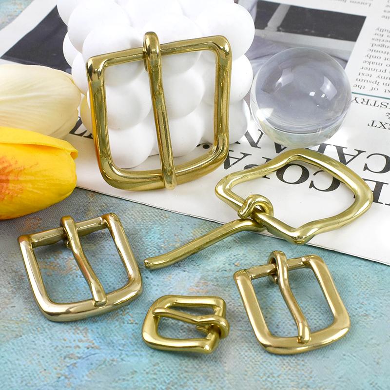 Meetee 2/5 Pezzi 13-38mm Fibbie per Cintura in Ottone Massiccio Spilla Regolabile per Collare per Animali Fibbia di Ricambio per Cinturino di Borsa Accessori Hardware