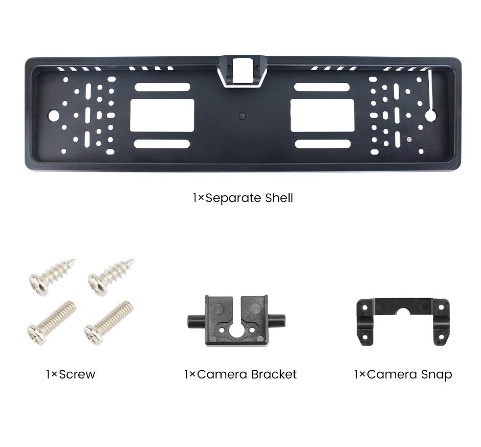 

GreenYi EU Европейский Водонепроницаемый GM UK EU Euro Germany Рамка для автомобильного номера Кронштейн для номерного знака Возможность установки камеры заднего вида
