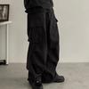American Retro Spring and Summer Functional Wind Loose Wide-leg Casual Pants Big Pocket Overalls Men's Stacked Pendant Mopping Trousers