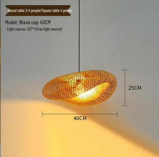 

Available: Hand-Woven Chinese Bamboo Pendant Light - Ideal for Hotels, Restaurants, and Homestays. Natural Bamboo Art Lighting. E27