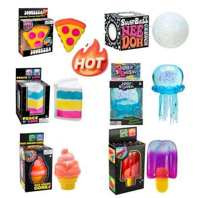 NEW Nee-doh Nice Cream Cone Colorful Ice Cream Shaped Sensory Stress Reliever Fidget Tool for Anxiety & Focus for Adults & Kids
