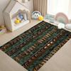 Bohemian Feather Inspired Print Area Rug, Soft Non-Slip Floor Mat for Living Room Bedroom Kitchen Office Home Decor