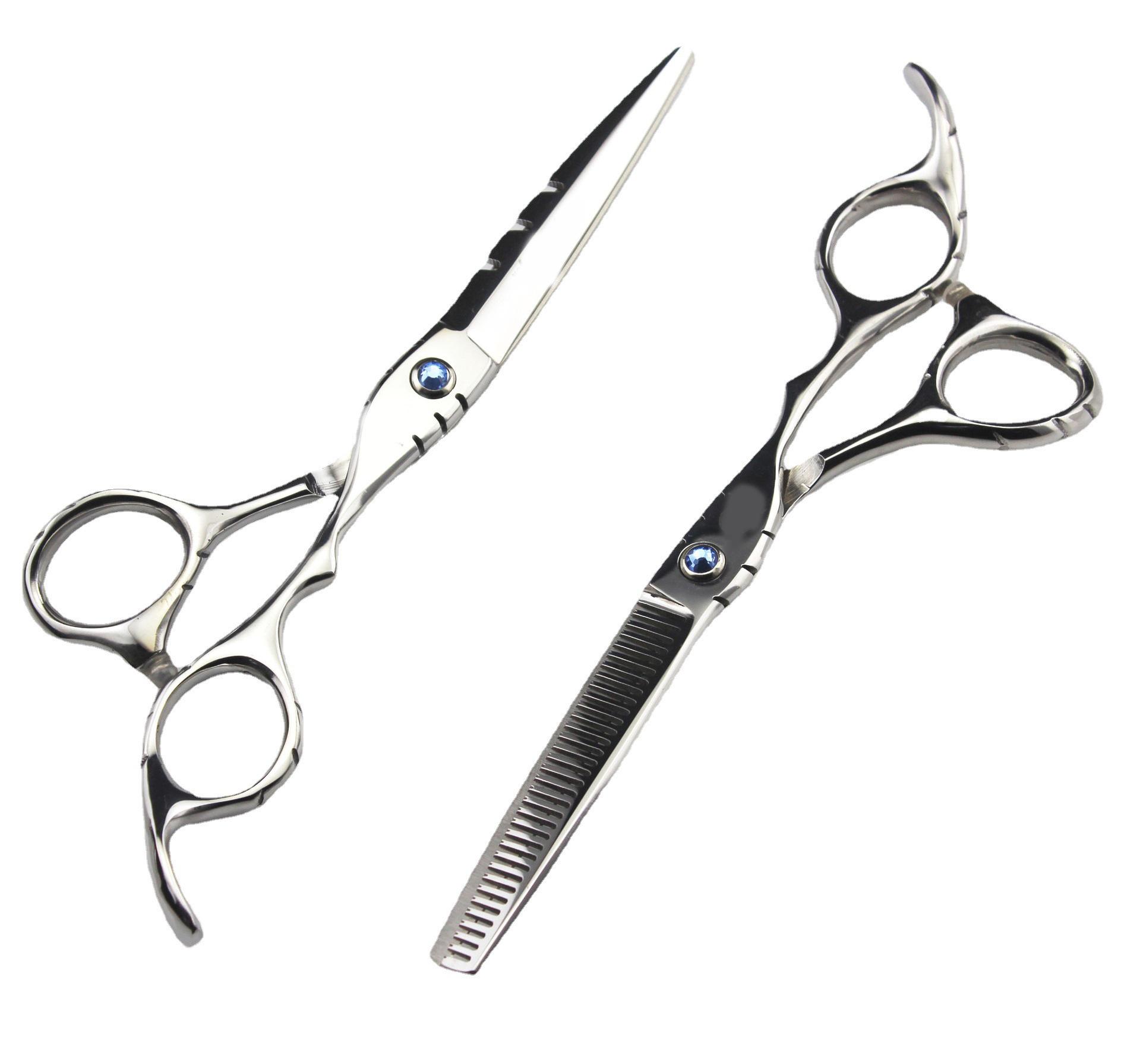 Purple Dragon Hairdressing Scissors Set: Straight Shears, Bangs Scissors, Thinning Shears 6.0 inch Straight Shears